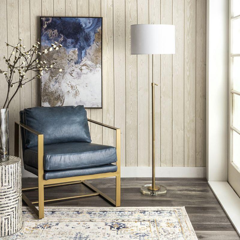 nuLOOM Dexter 60" Metal Floor Lamp Lighting - Brass 60" H x 16" W x 16" D