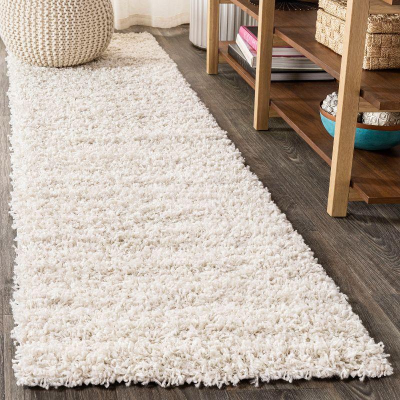 Mercer Shag Plush Tassel Moroccan Diamond Area Rug - JONATHAN Y