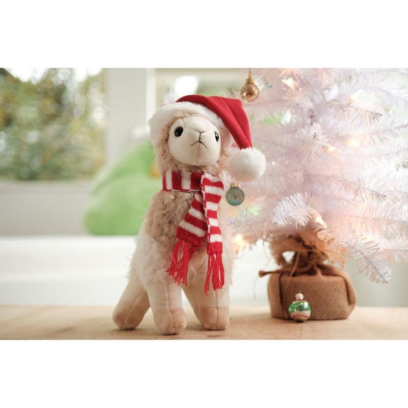 Bearington Holly The Holiday Llama Christmas Plush, 10 Inch Llama Stuffed Animal, Christmas Llama Gift for Toddlers, Kids & Teens