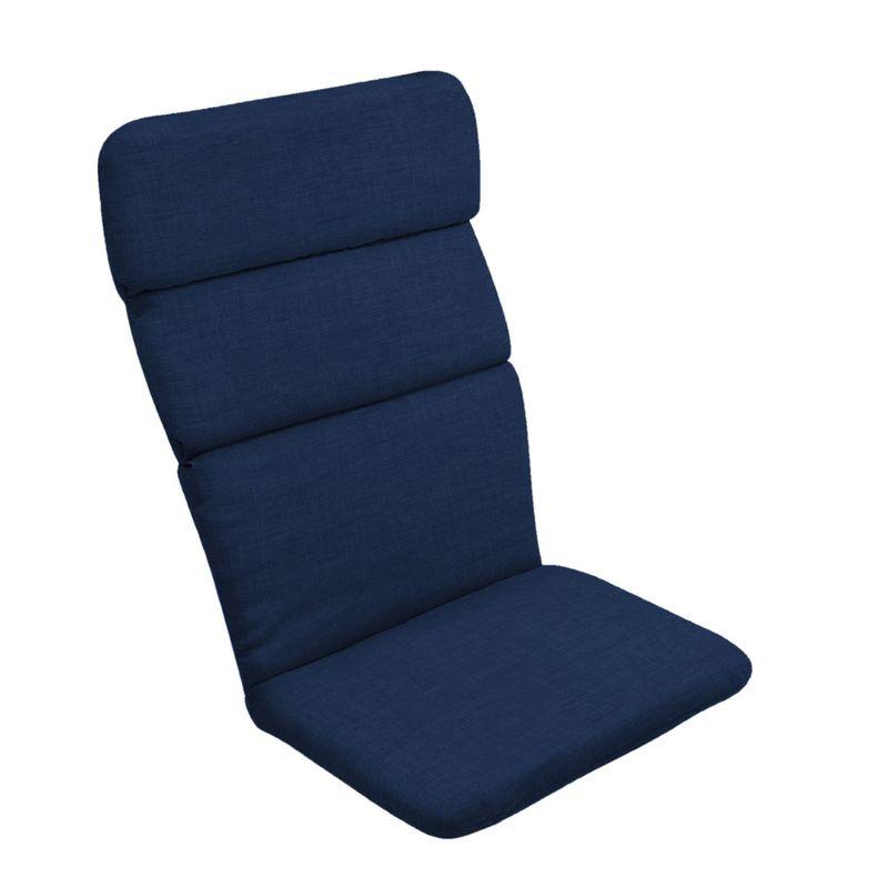 Sapphire Blue Outdoor Adirondack Chair Cushion with Recycled Polyester Fill