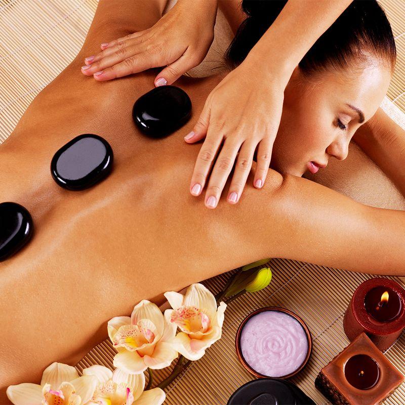16pc Facial Massage Basalt Stone Set w/Velvet Travel Pouch