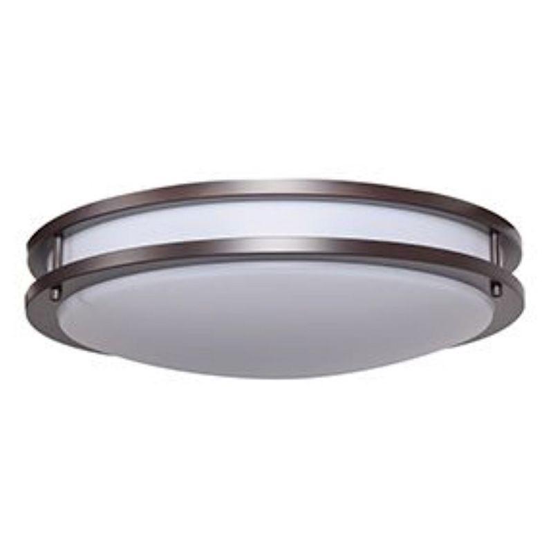 Solero Brushed Steel 18" LED Flush Mount Ceiling Light