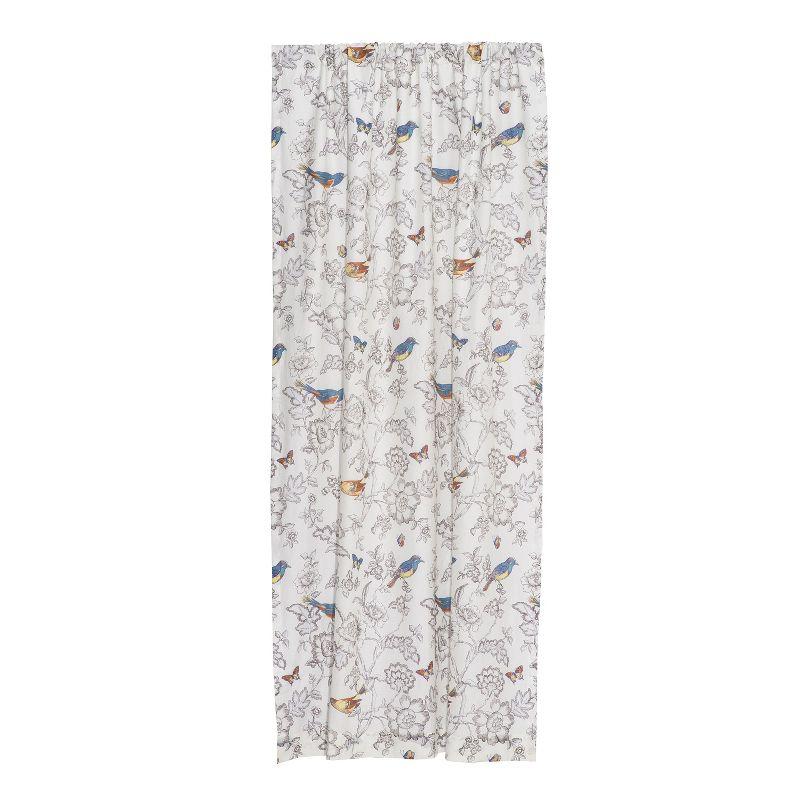 Mockingbird Toile Lined Shower Curtain with Grommets  - Levtex Home