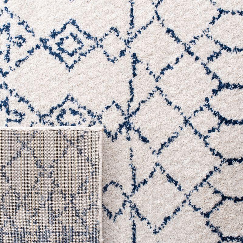 Tulum TUL229 Power Loomed Area Rug - Ivory/Navy - 6'x9' - Safavieh.