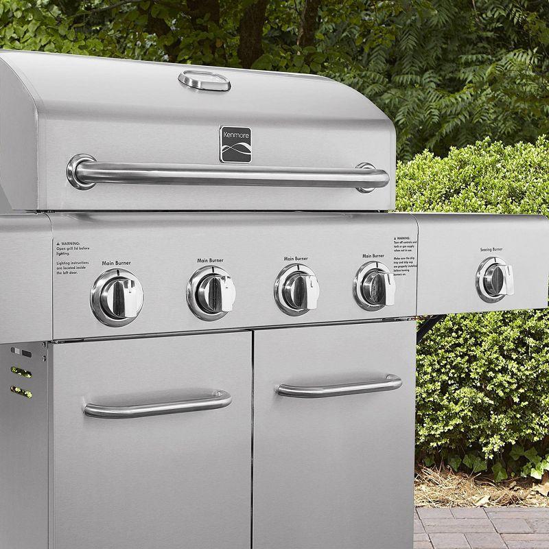 Kenmore 4 - Burner Free Standing Liquid Propane 52000 BTU Gas Grill with Cabinet