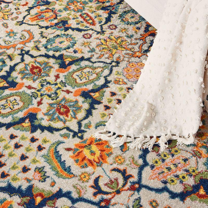 Nourison Allur Boho Indoor Area Rug Ivory Multicolor 7' x 10'
