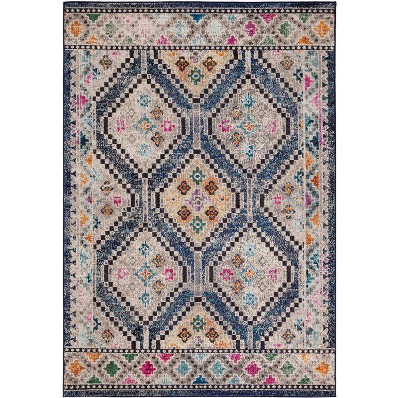 Madison MAD481 Power Loomed Area Rug - Navy/Beige - 8'x10' - Safavieh.