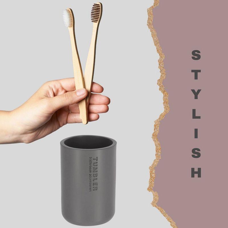 Evideco Bathroom Tumbler / Toothbrush Holder Willis Collection