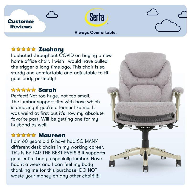 Works Executive Office Chair with Back In Motion Technology - Serta