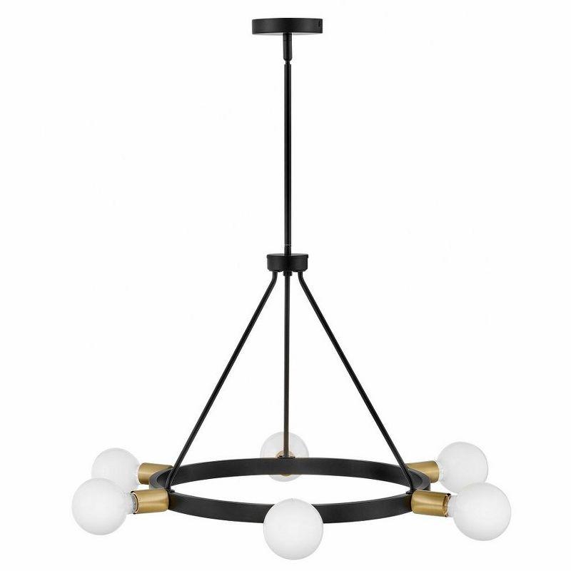 Lark Orla 6 - Light Chandelier in  Black