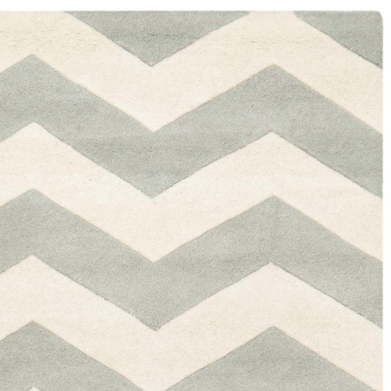 Chatham CHT715 Tufted Indoor Area Rug - Grey/Ivory - 6'x9' - Safavieh
