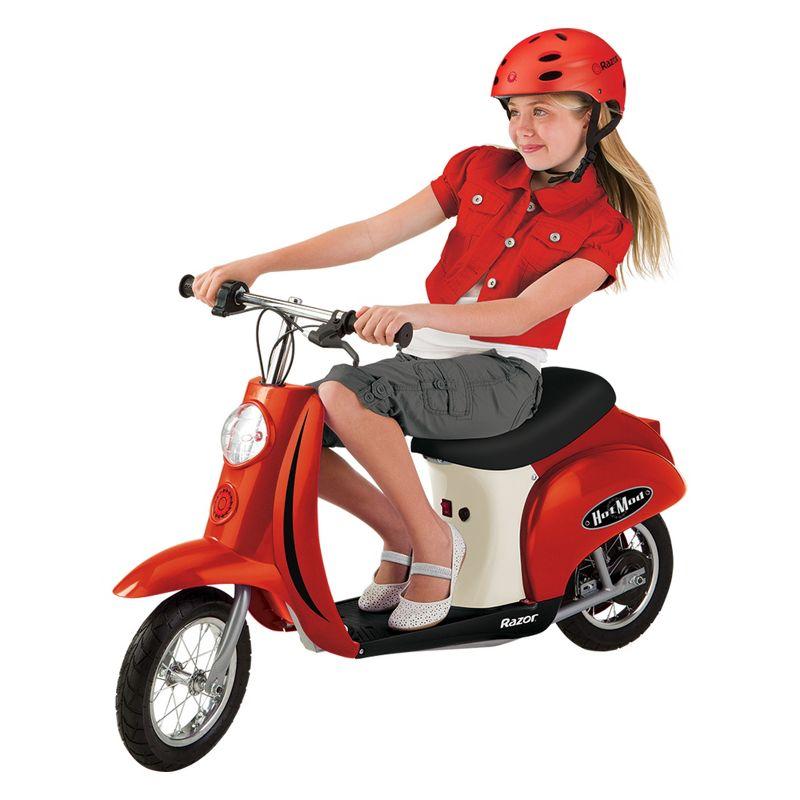 Razor Pocket Mod Miniature Euro Electric Kids Ride On Retro Scooter