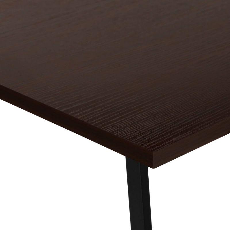 Monarch Specialties Computer Desk Home Office Corner Storage Shelves 48InchL L Shape Work Laptop Metal Laminate Brown Black Contemporary Modern