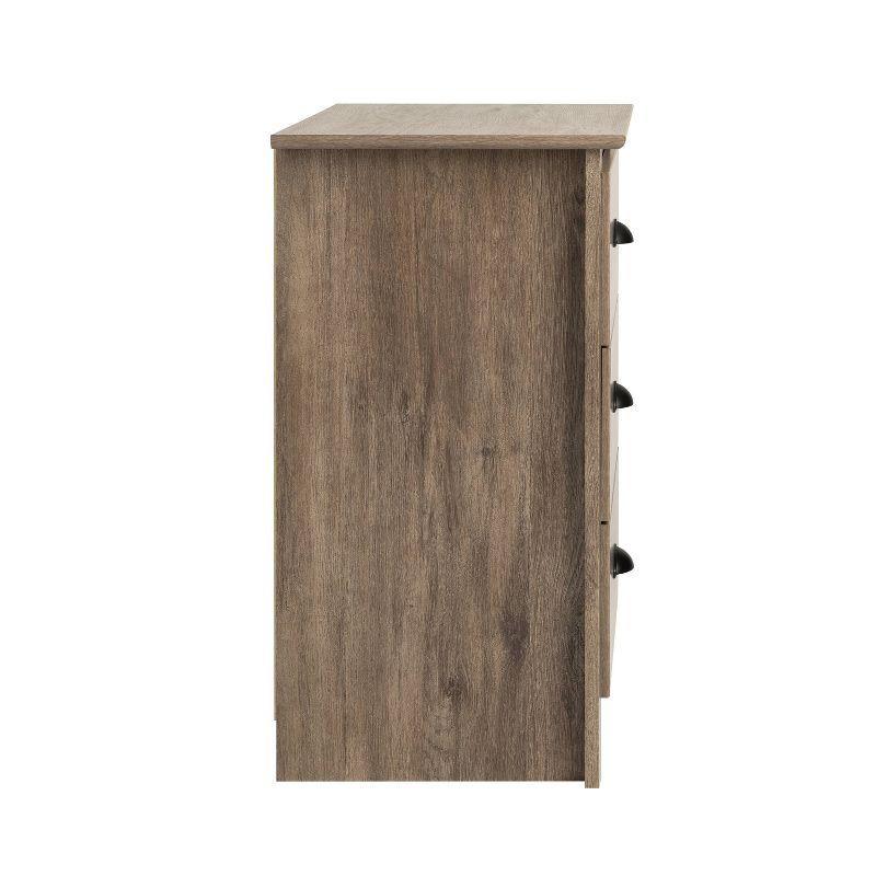 Salt Spring 3 Drawer Tall Nightstand Drifted - Prepac