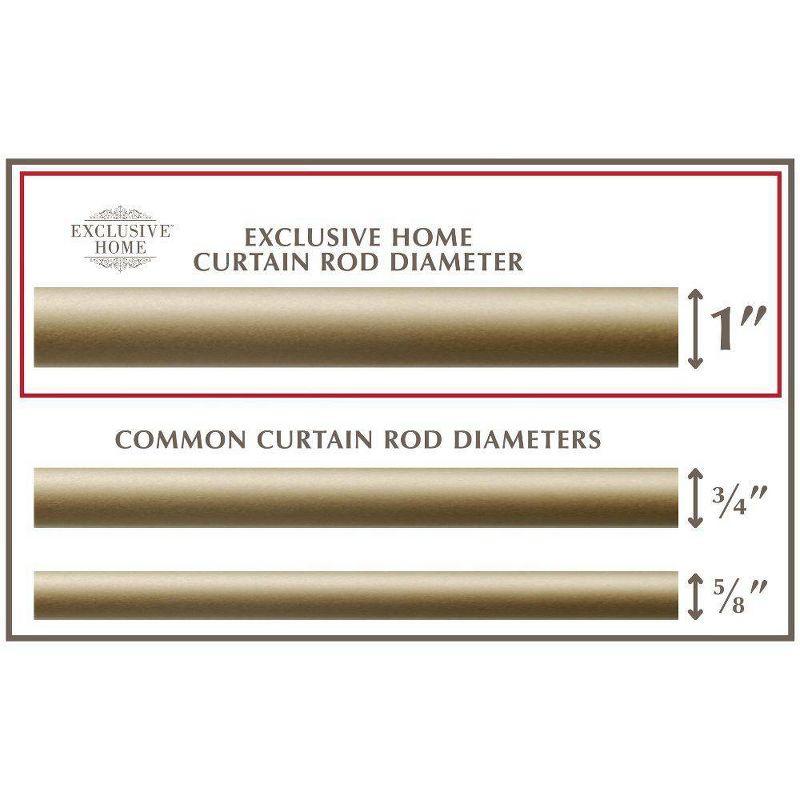 Exclusive Home 66"-120" Napoleon Curtain Rod - Gold