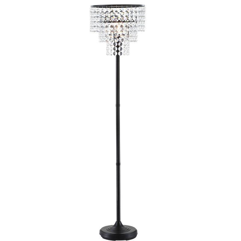 Juliette 60" Bronze Crystal Transitional Glam Floor Lamp