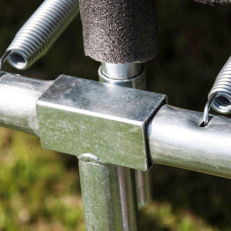 YJ USA 15' Round Backyard Trampoline with Safety Enclosure