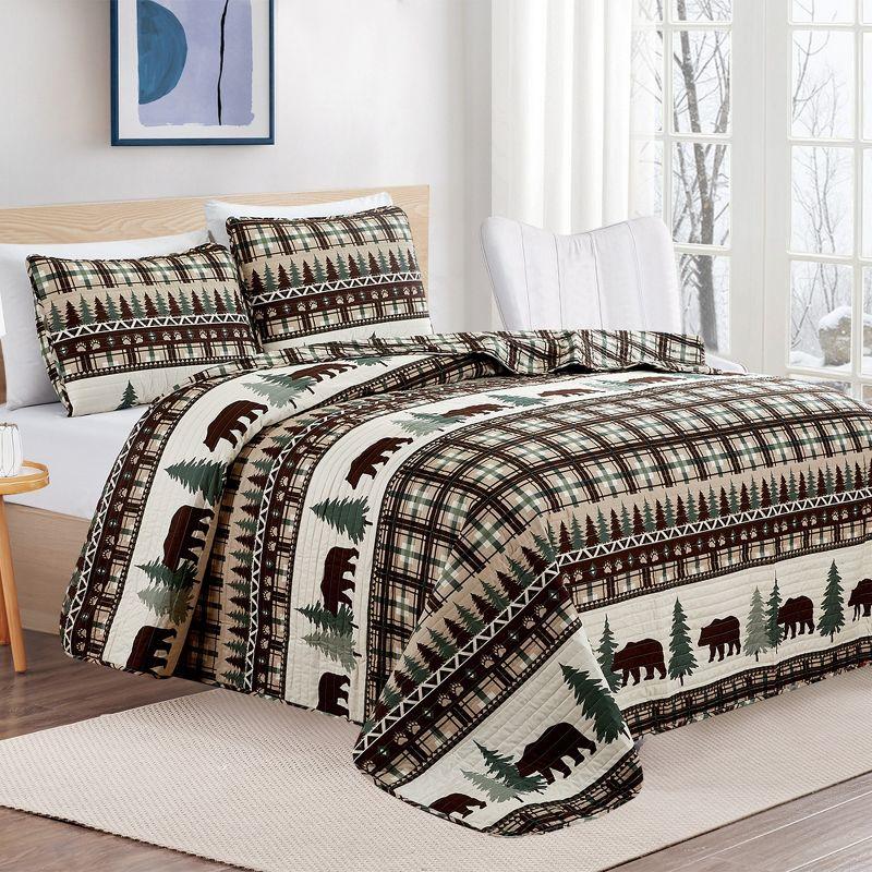 Market & Place Cedar Creek No Log Cabin Quilt Set