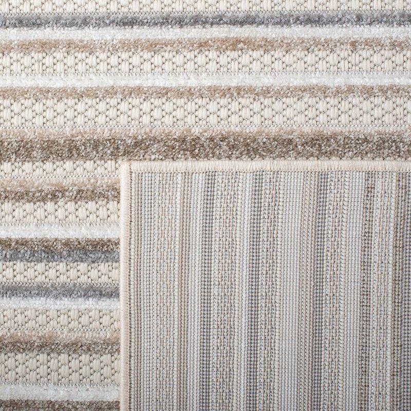 Cabana CBN323 Loomed Indoor Area Rug - Ivory/Grey - 5'3"x7'6" - Safavieh