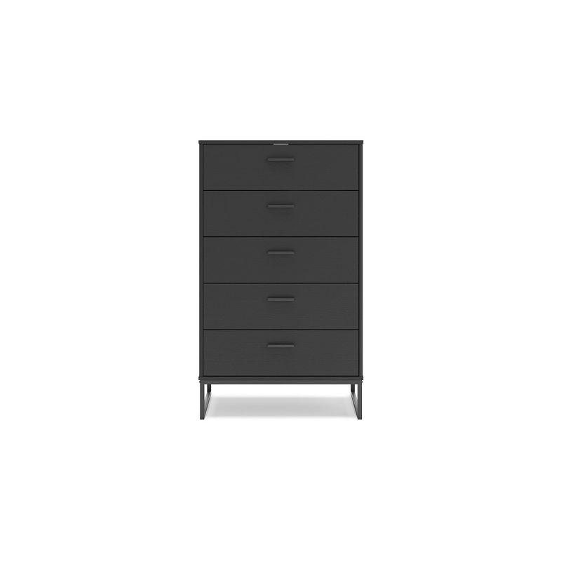 Signature Design by Ashley Socalle 5 Drawer Dresser, Black