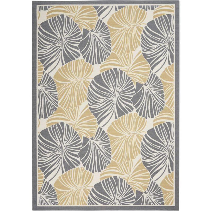 Waverly Sun N' Shade SND87 Indoor/outdoor Area Rug - Grey 4'3" x 6'3"