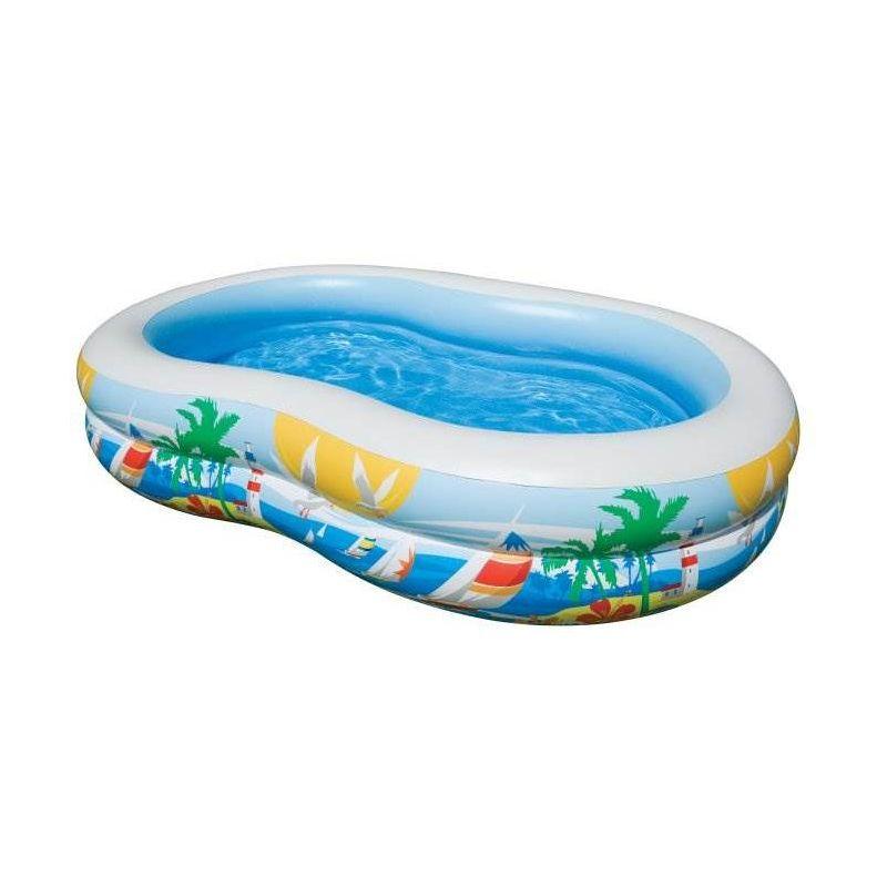 Intex Plastic Novelty Frame Set Pool 18'' H x 63'' W x 103'' L , with Pump Included