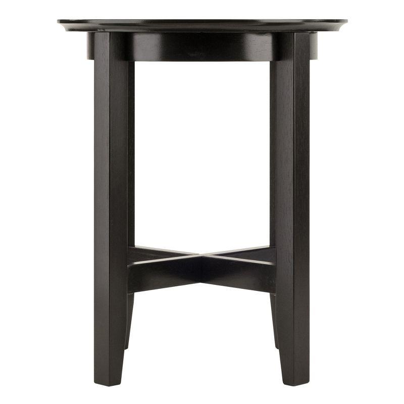 Toby End Table Espresso - Winsome: Solid Wood, Shaker-Style Legs, Bedroom & Den Use