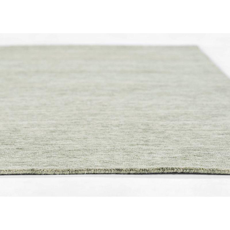 Momeni 2'x3' James Solid Handtufted Accent Rug Sage Green: Wool, Low Pile, Indoor, Rectangle, Cotton Backing