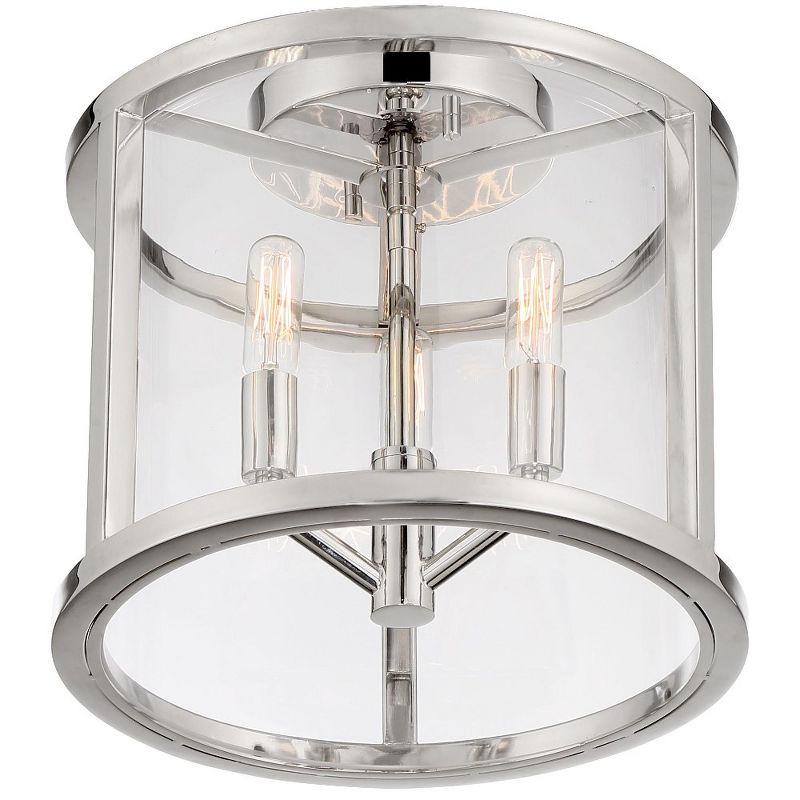 Crystorama Lighting Devon 3 - Light Flush Mount in  Polished Nickel