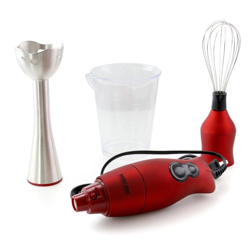 Better Chef Red Stainless Steel Handheld Immersion Blender