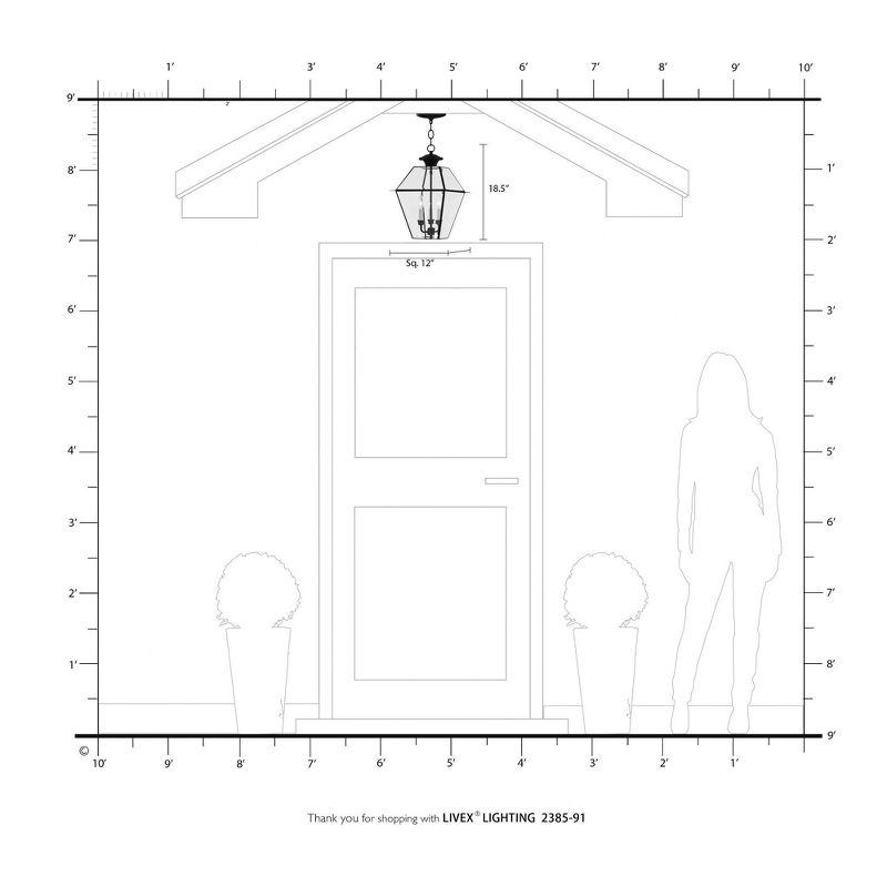 Livex Lighting Westover 3 - Light Pendant in  Brushed Nickel