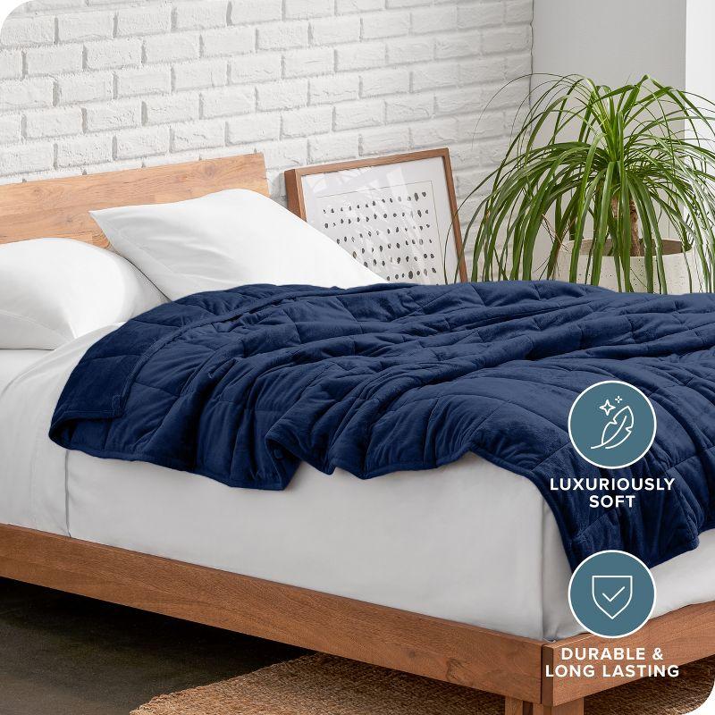 Bare Home Minky Fleece Weighted Blanket