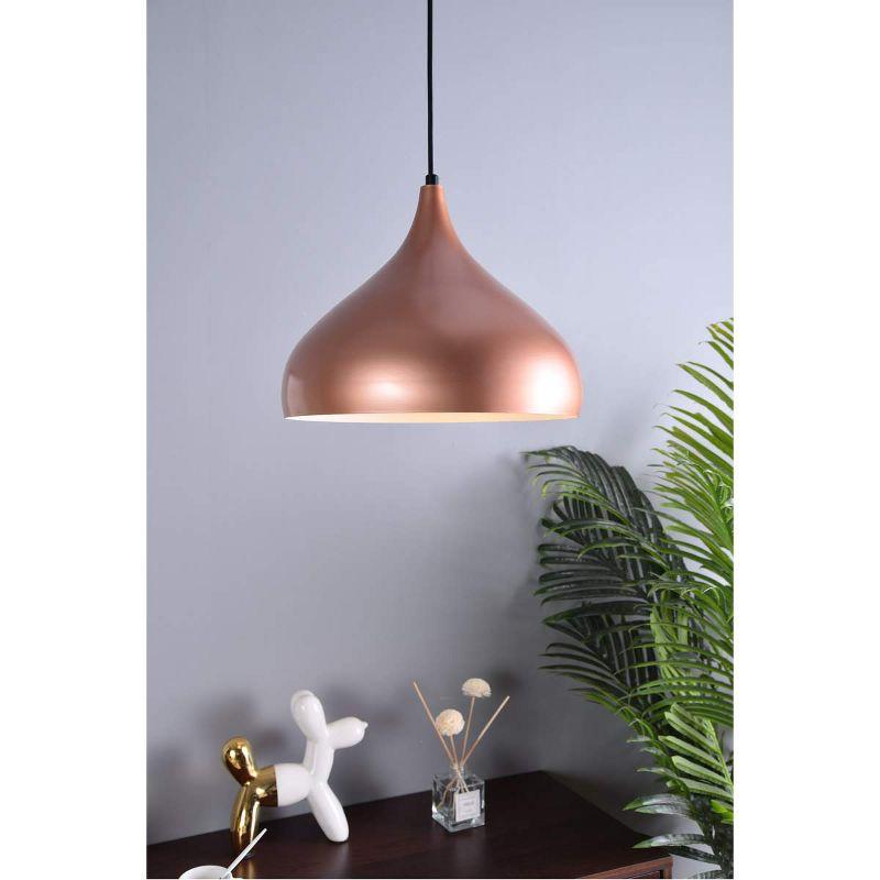 Elegant Lighting Circa 1 Light Honey Gold Pendant