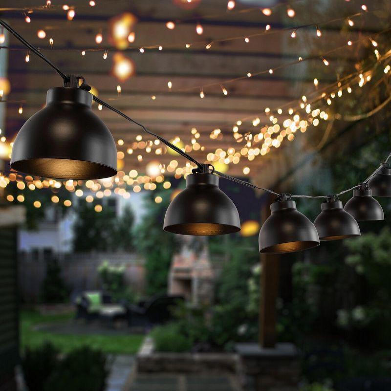 Claudie Black 10-Foot LED Outdoor String Lights