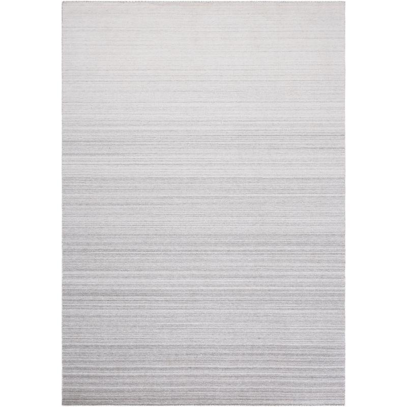 Bohemian Gray Synthetic Flatweave 4' x 6' Area Rug