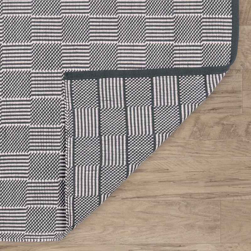 Squares Grey Indoor/Outdoor Rug