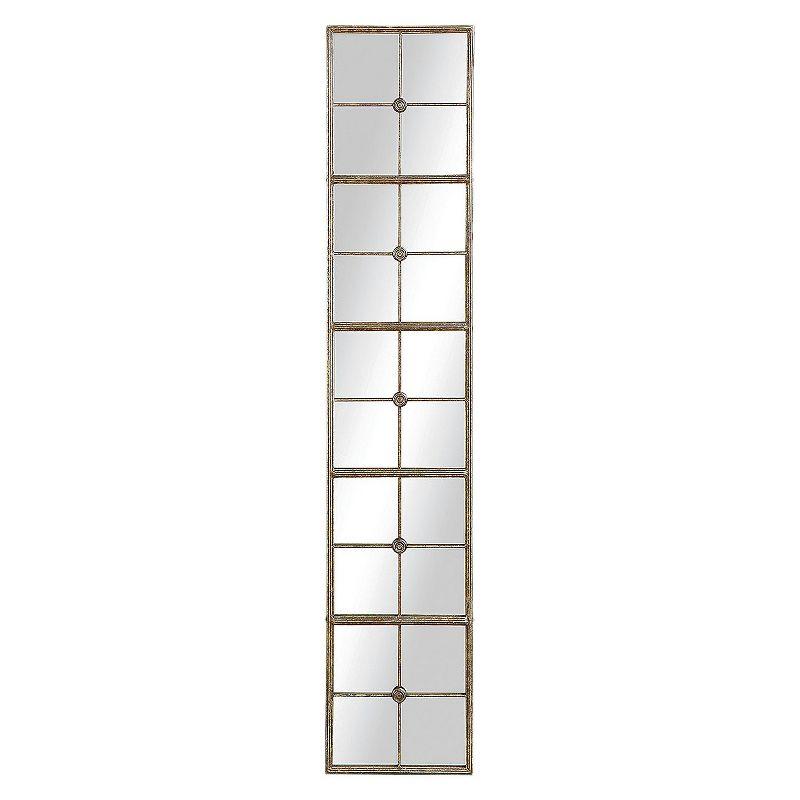 65" Gold Rectangular Metal Framed Wall Mirror
