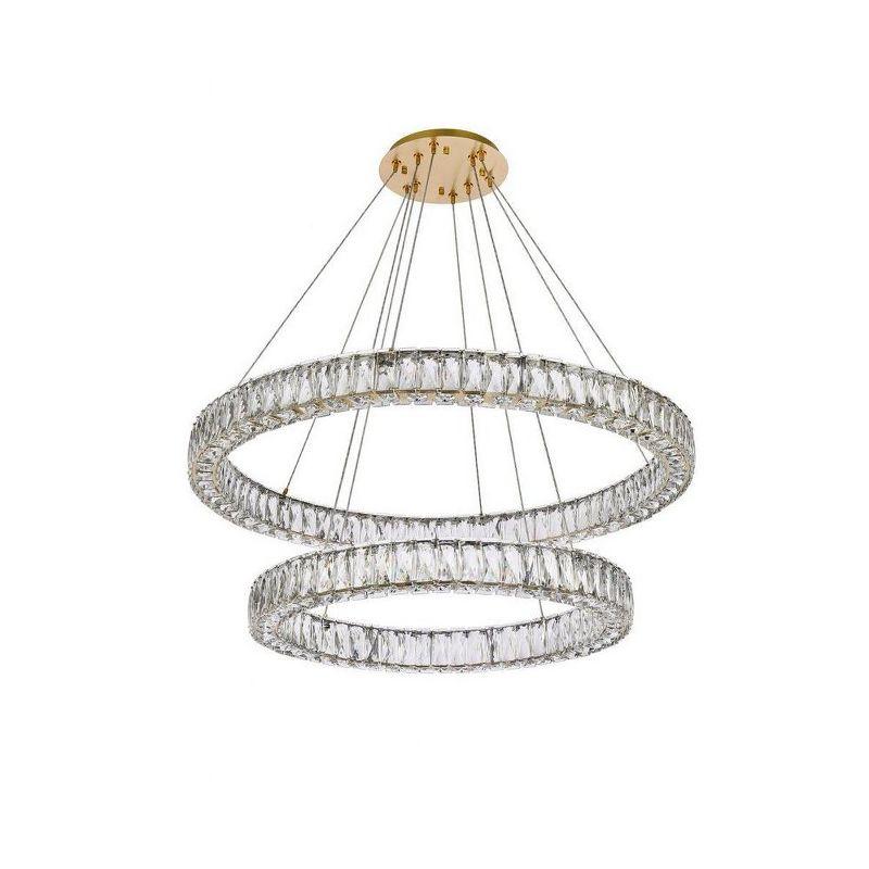 Elegant Lighting Monroe 2 - Light Chandelier in  Gold