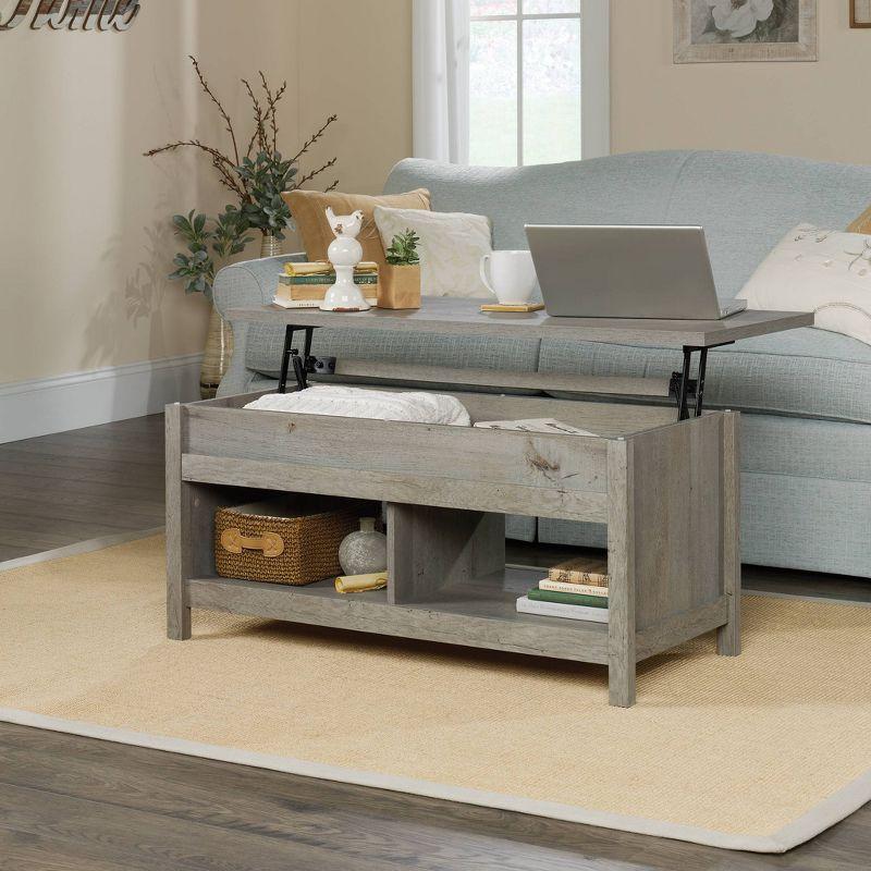 Mystic Oak Rectangular Lift-Top Coffee Table with Storage