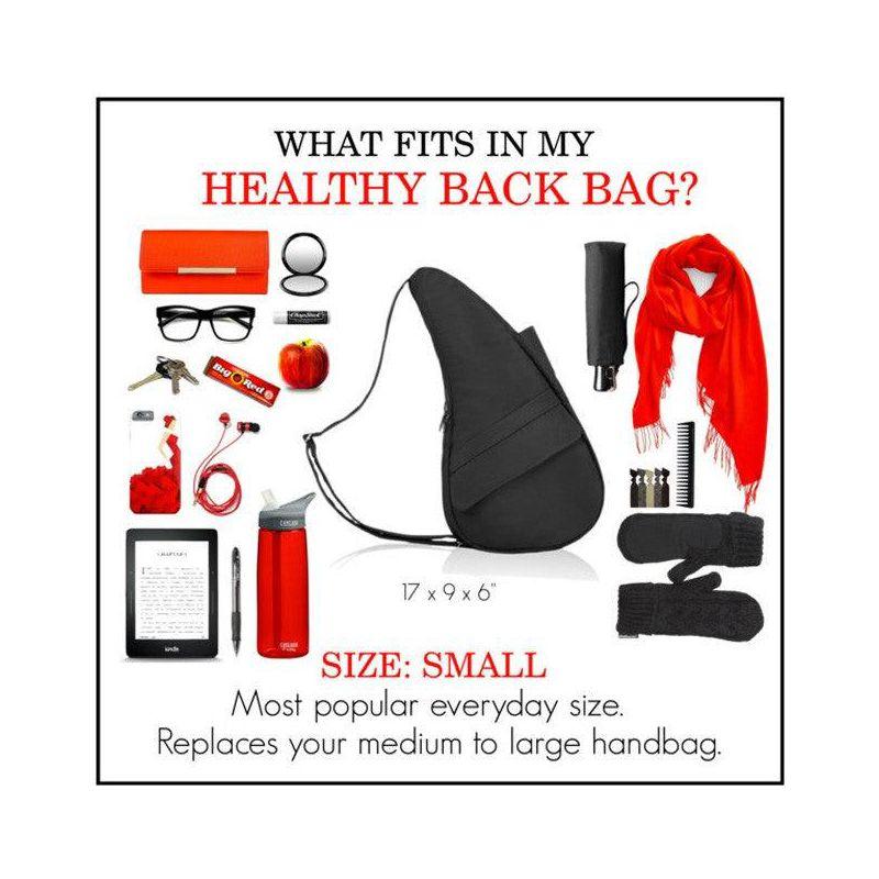 AmeriBag 17" Nylon Crossbody Sling Healthy Back Bag (Stormy Grey)
