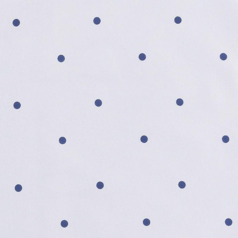 Mellanni Brushed Microfiber Pillowcase Set of 2, King, Polka Dot Navy