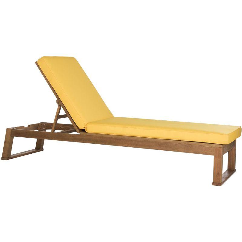 Solano Sunlounger - Outdoor - PAT7024 - Natural/Yellow -Safavieh