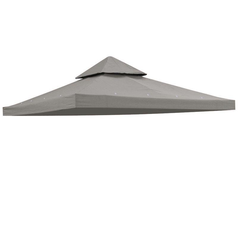Yescom Yescom Canopy Top Replacement for 2-Tier Crescent TJSG081 Gazebo Outdoor Garden Yard Patio Cover