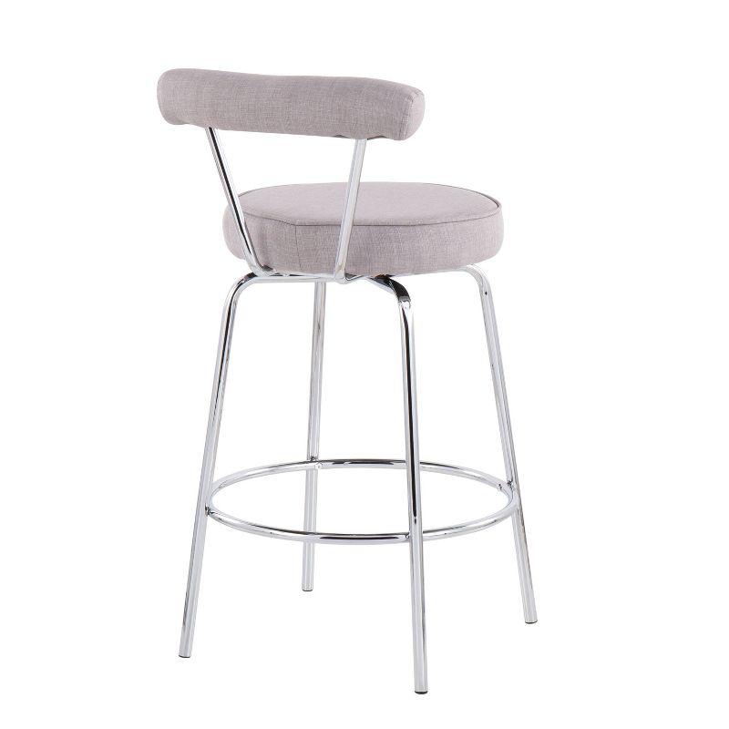 Wenty Upholstered Counter Extra Tall Stool with Metal Frame (Set of 2)