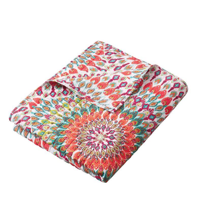 Mirage 50" x 60" Multicolor Cotton Quilted Throw