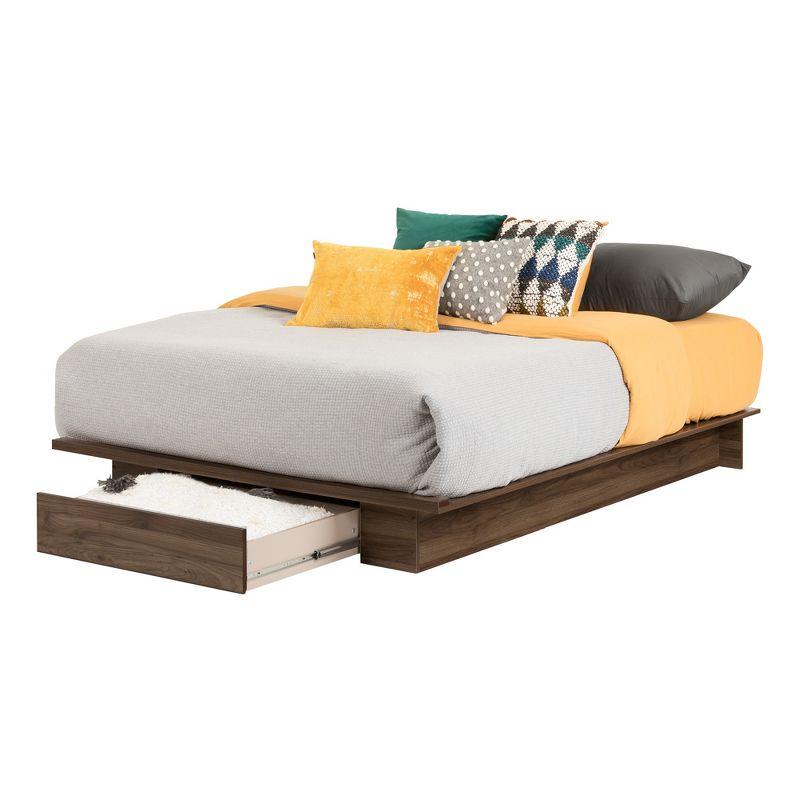 Holland Platform Bed with Drawer - South Shore