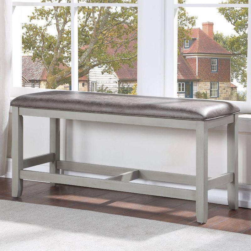 26" Hyland Counter Bench Gray - Steve Silver Co.