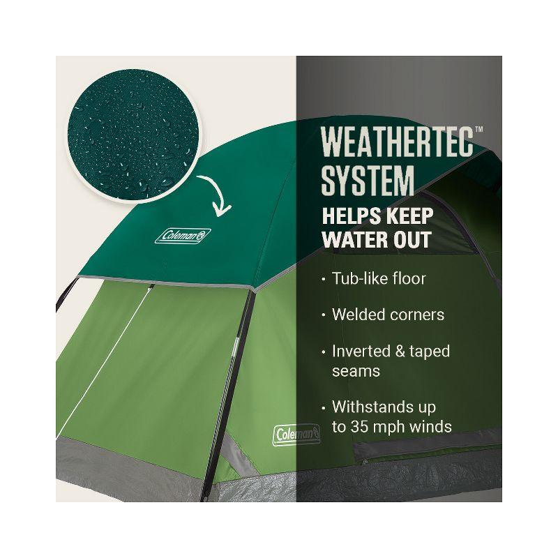 Coleman Sundome 4-Person Camping Family Tent - Green