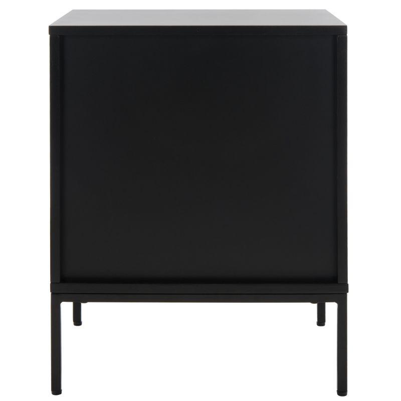 Zadie 2 Drawer Rattan Nightstand - Black - Safavieh