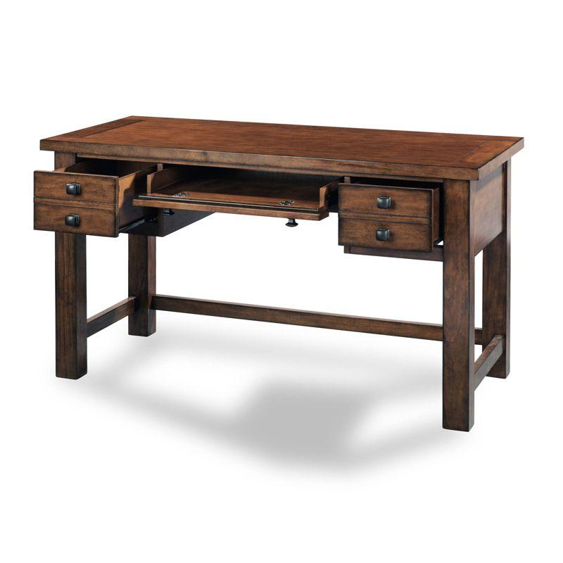 Tahoe Executive Writing Desk - Aged Maple - Home Styles: Mid-Century Modern, Hardwood Frame, Drawer Storage